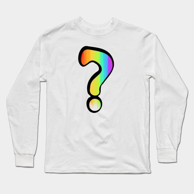 question mark Long Sleeve T-Shirt by Azul